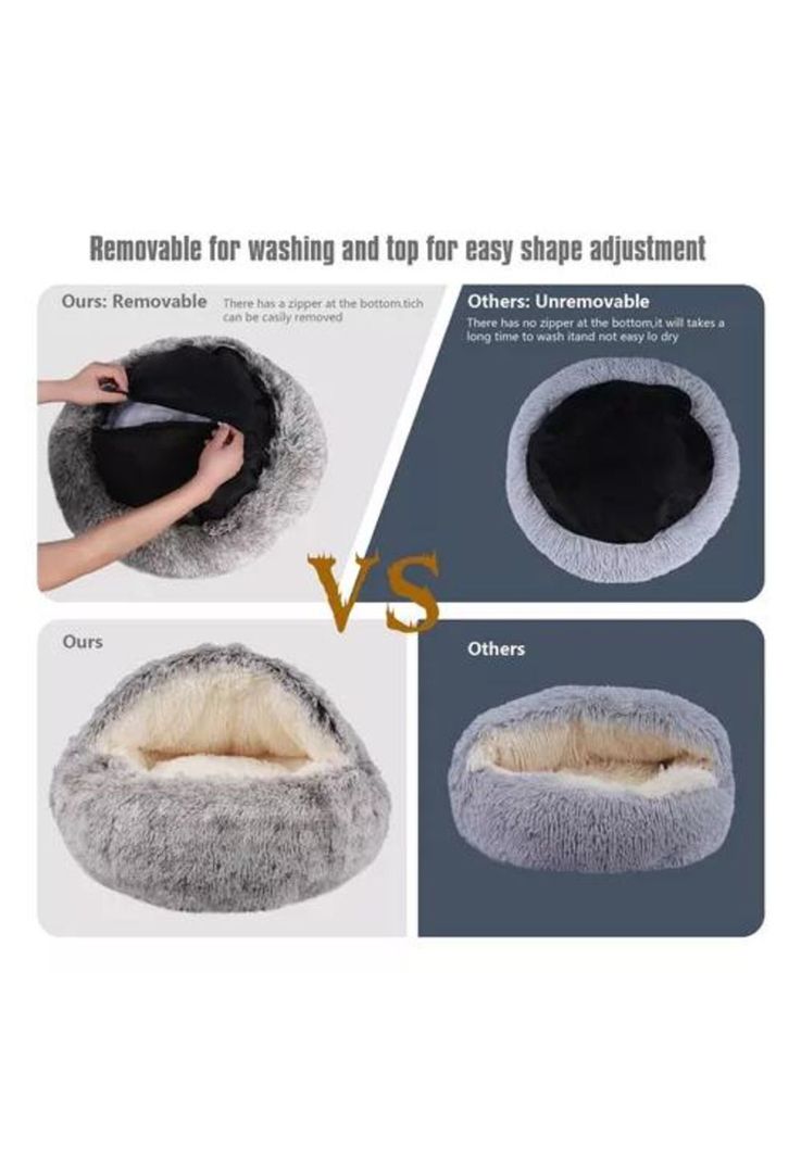 Cama antiestrés premium para mascotas 50 cm rosado-3