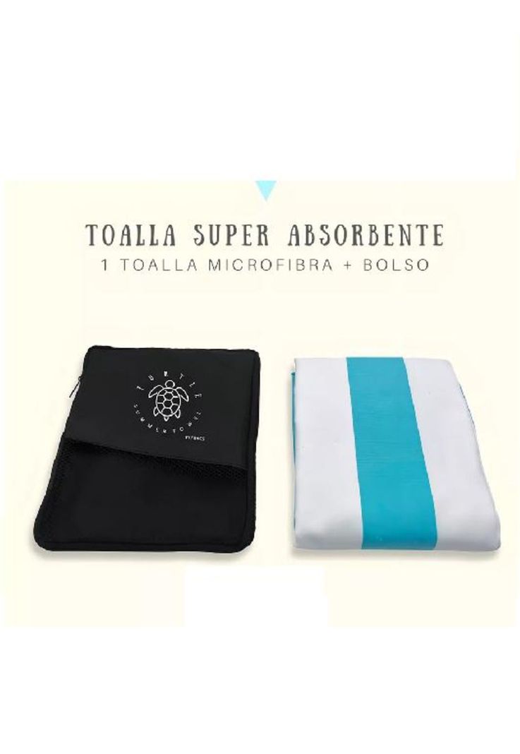 Toalla microfibra fitnics xl secado rápido estuche celeste-2