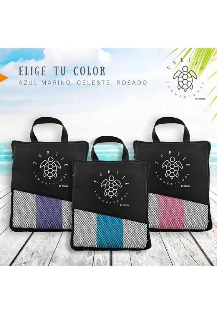 Toalla microfibra fitnics xl secado rápido estuche celeste-4