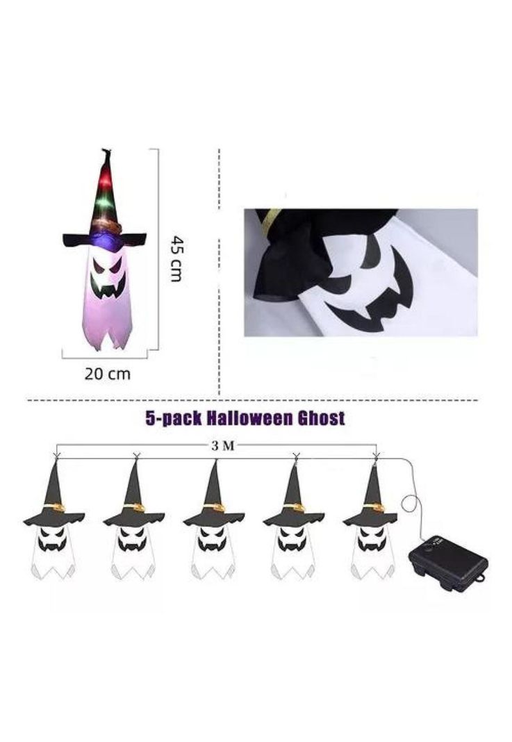 Decoracion para Halloween con luces-1