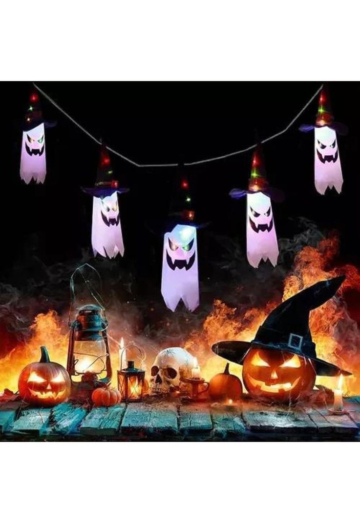 Decoracion para Halloween con luces-2