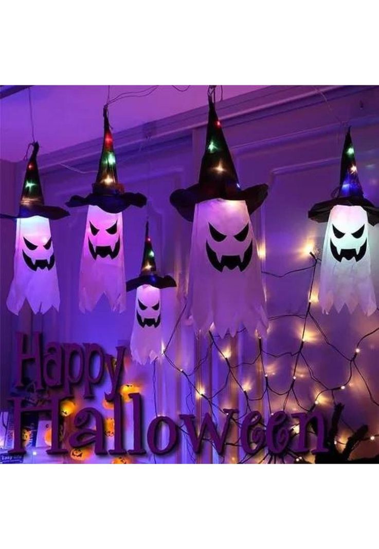 Decoracion para Halloween con luces-5