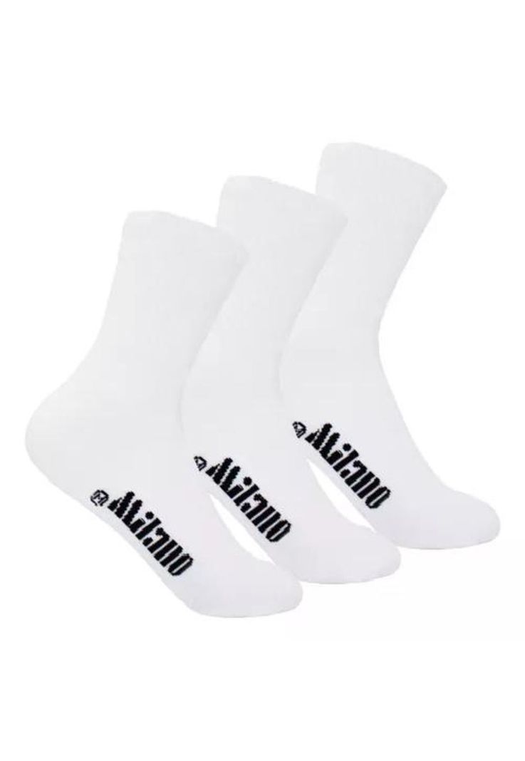 Calcetines de media caña para hombre, pack de 12 pares, color blanco-0