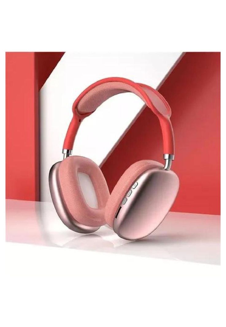 Auriculares gamer inalámbricos P9 Plus rojo-3