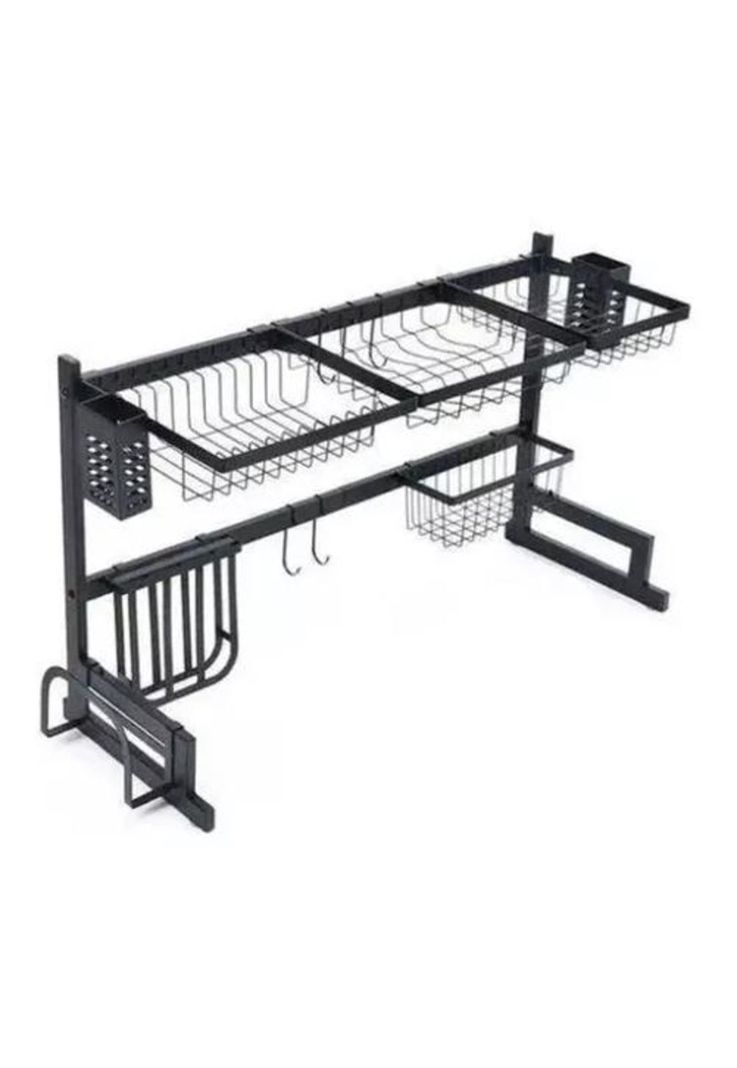 Rack Escurridor para Platos - Seca Vasos, 31.5 cm x 85 cm x 52 cm, 1 Unidad, Negro-0