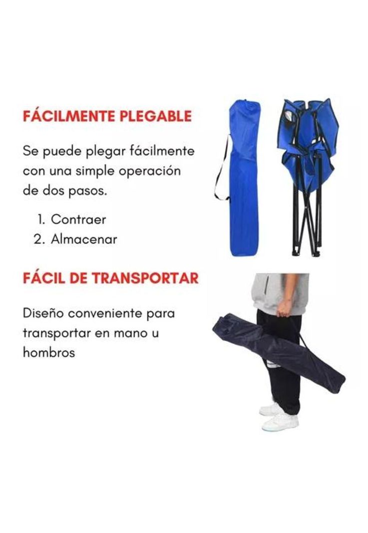 Silla plegable de camping con porta vaso y bolsa verde-2