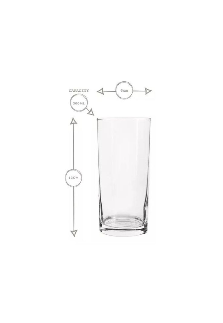 Set 6 Vasos Vidrio Agua Cóctel-5
