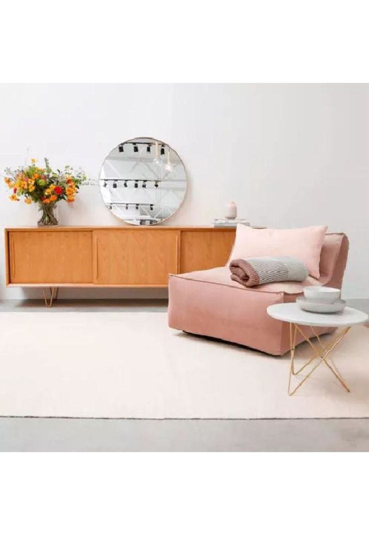 Espejo Redondo Lugano 80cm Diámetro Dorado-3