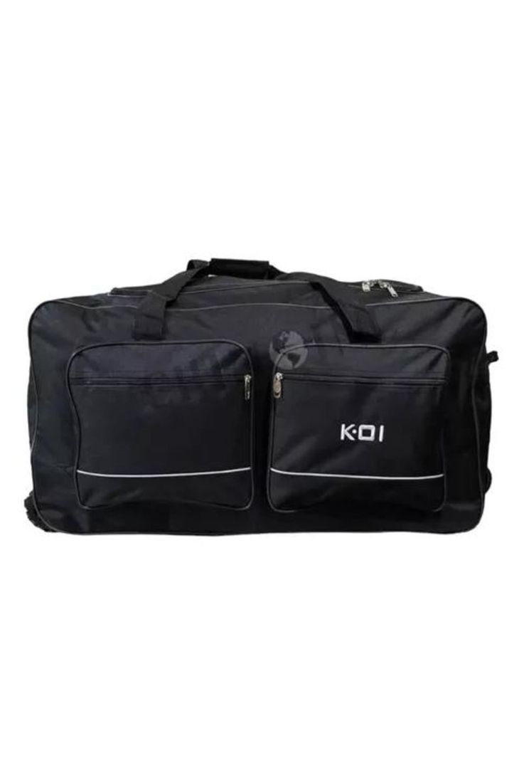 Bolso de viaje de 3 ruedas, 100 kilos, multifuncional, color negro-1