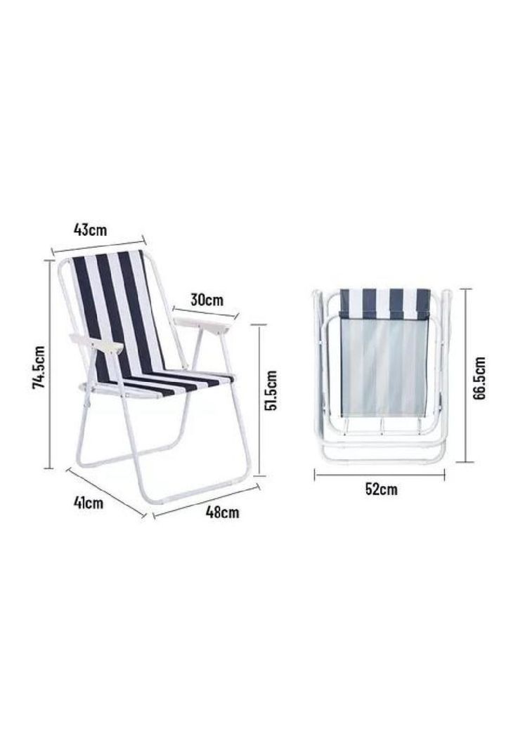 Silla portátil de playa plegable violeta-1