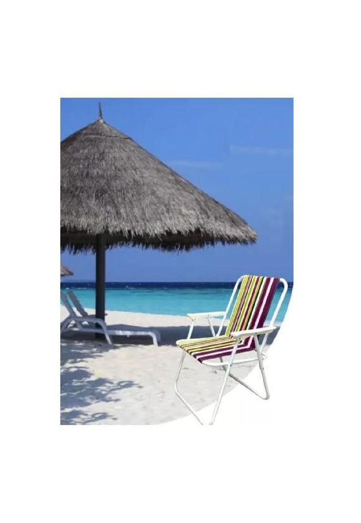 Silla portátil de playa plegable violeta-2