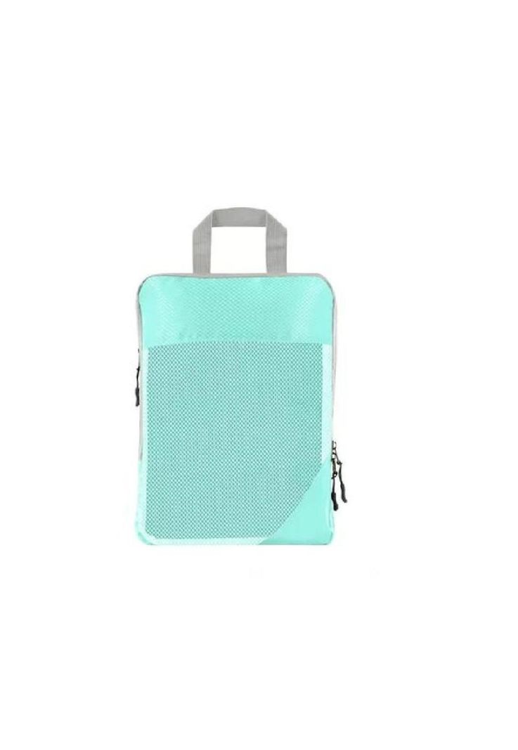 6 Piezas de Bolsas Organizadoras de Compresión para Maleta - Color Celeste-0