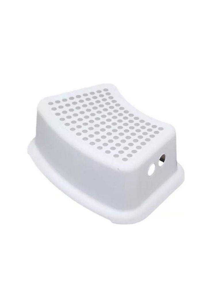 Piso alzador de baño para niños, color blanco-0