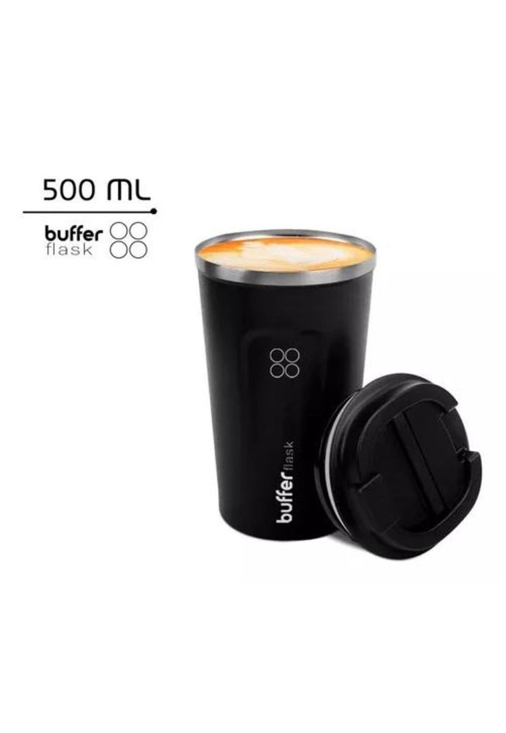 Termo para Café - Vaso Térmico Mug de 500 ml, 17 oz, Color Negro-1