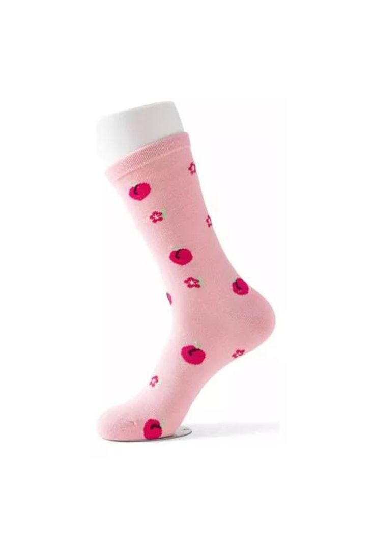 Calcetines de algodón con diseño para mujer, pack de 12 pares, largos, multicolor-3