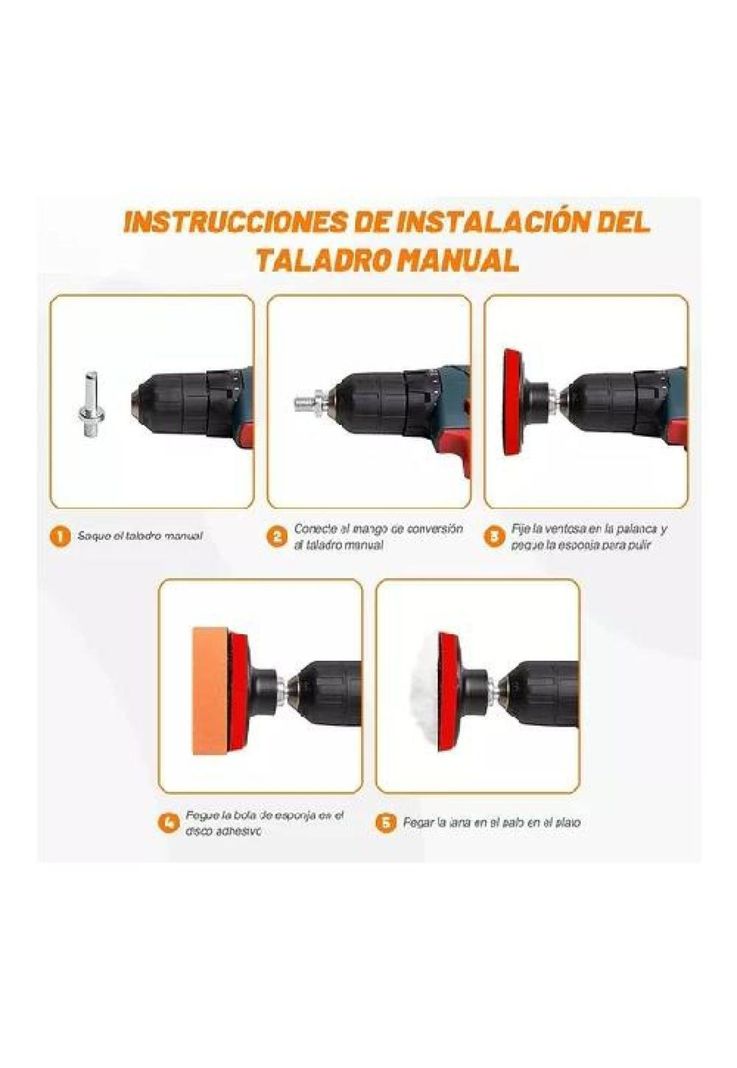 Kit de 29 piezas de pulido, esponjas y almohadillas para auto, multicolor-1