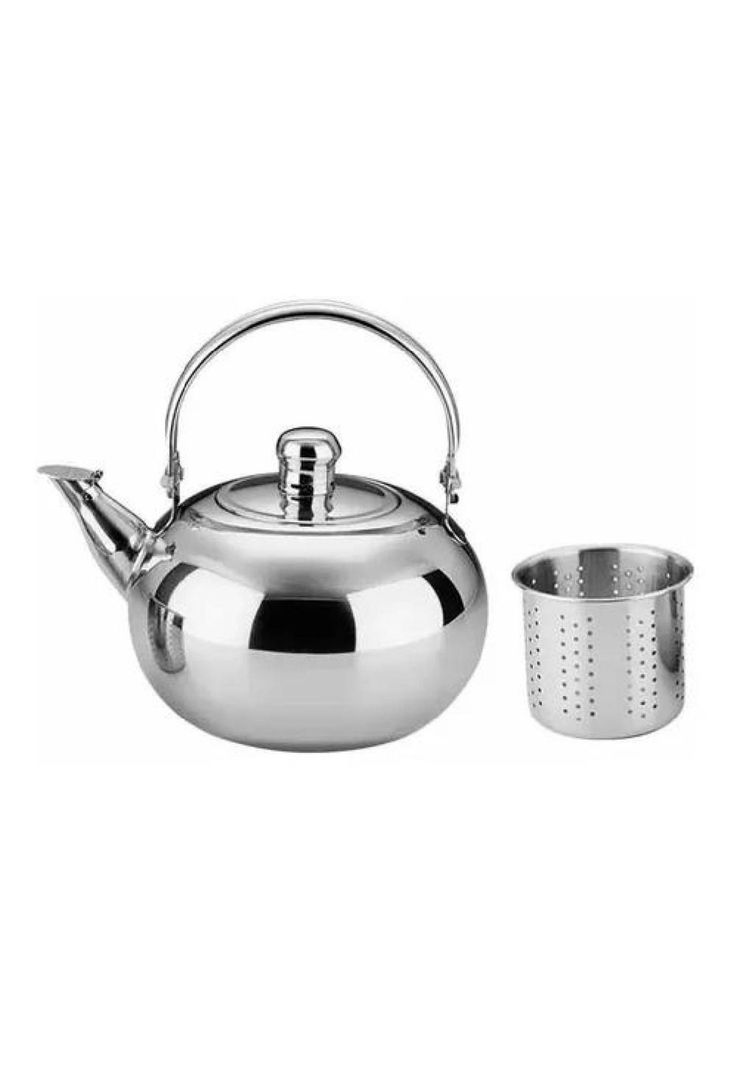 Tetera de 600 ml - Acero Inoxidable con Filtro para Té, Infusiones, Agua-0