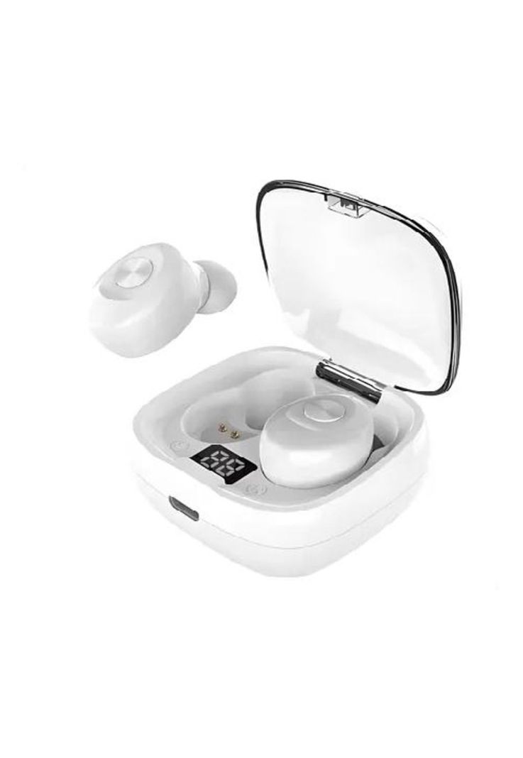 Auricular in-ear gamer inalámbrico XG-8 blanco con luz LED-0