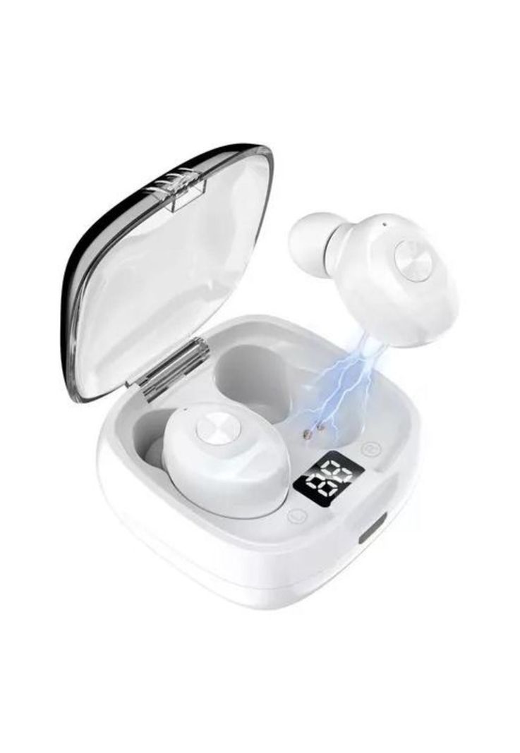 Auricular in-ear gamer inalámbrico XG-8 blanco con luz LED-1