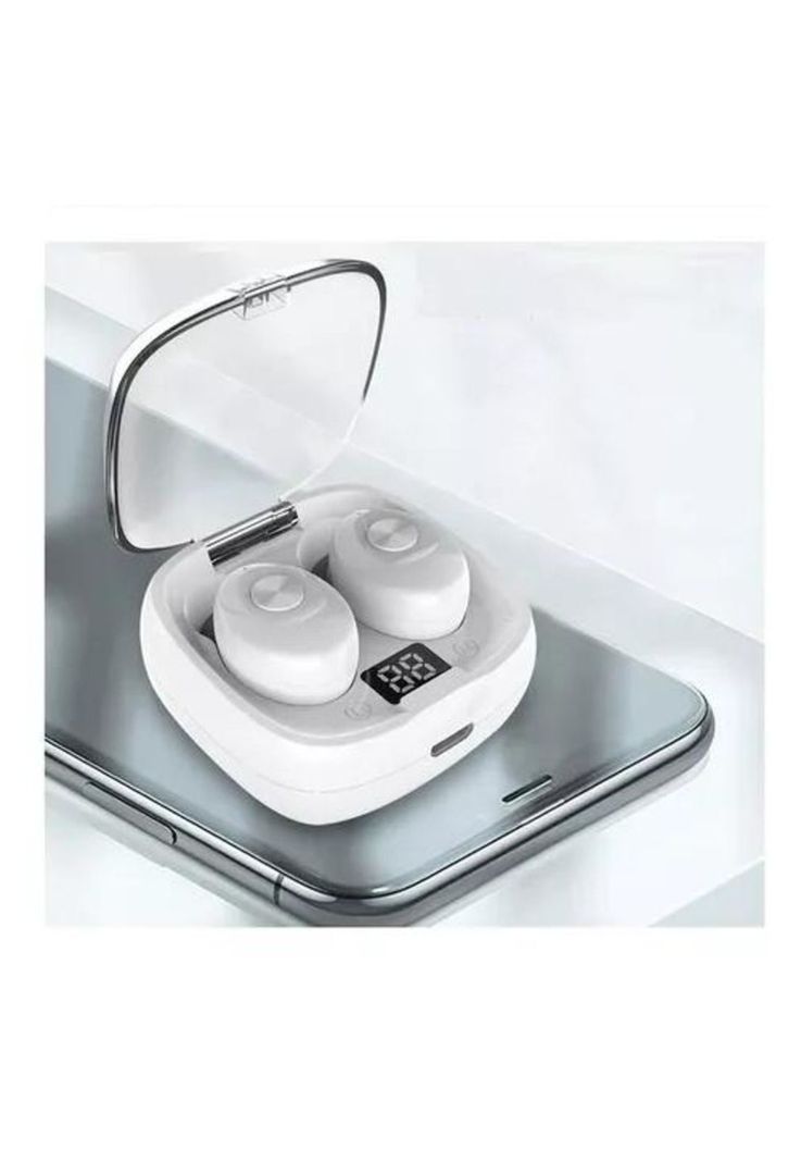 Auricular in-ear gamer inalámbrico XG-8 blanco con luz LED-2