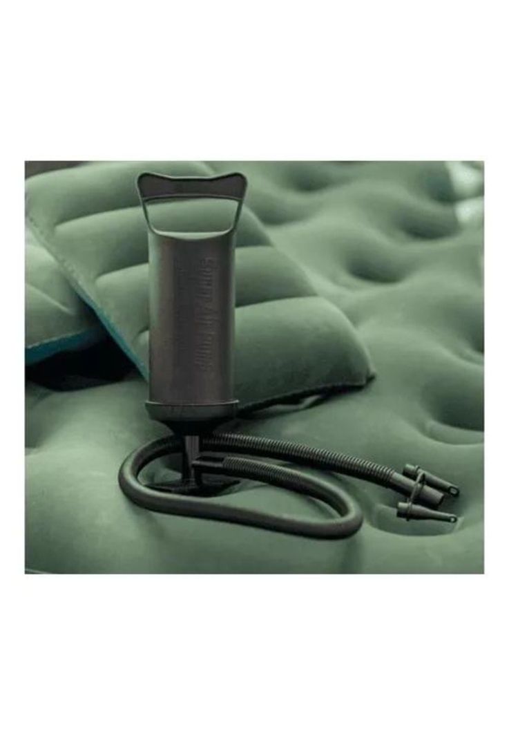 Colchón inflable doble Klimber, + inflador + 2 almohadas, color verde-1
