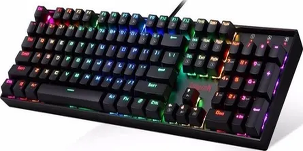 Teclado gamer redragon mitra k551 qwerty outemu red