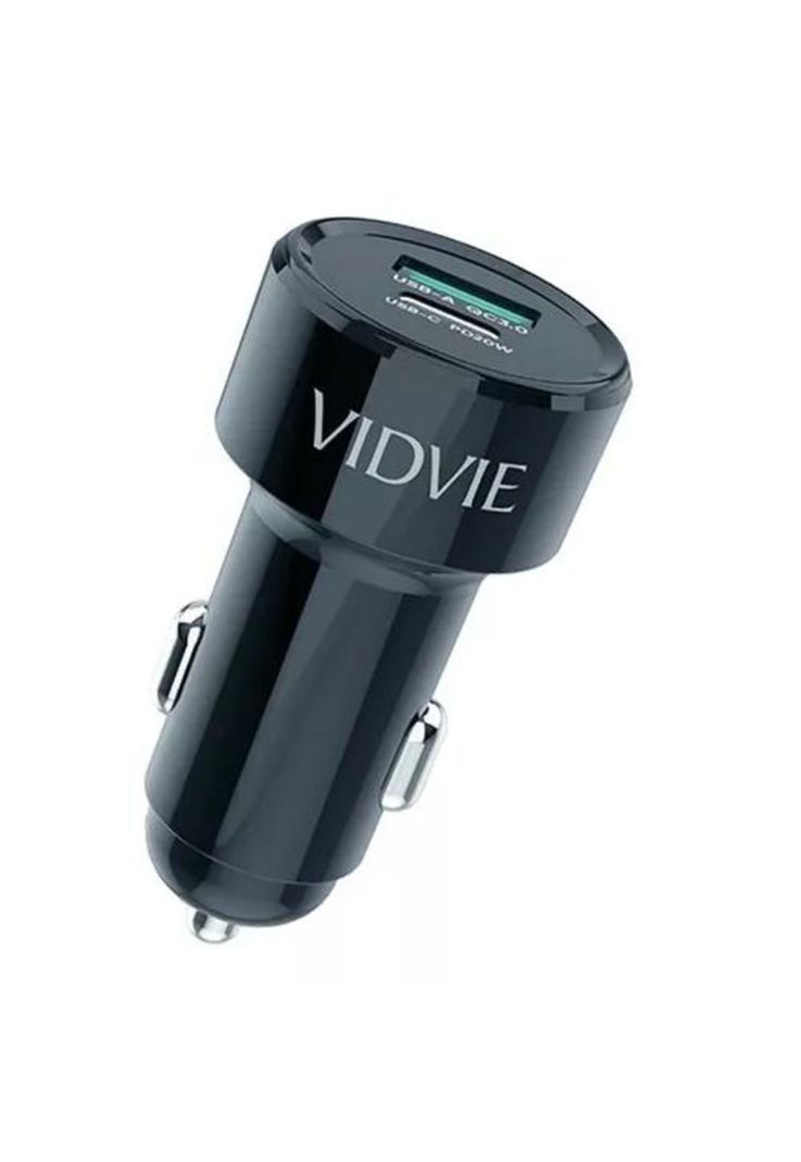 Cargador carro Vidvie PD 20W inteligente para iPhone negro-0