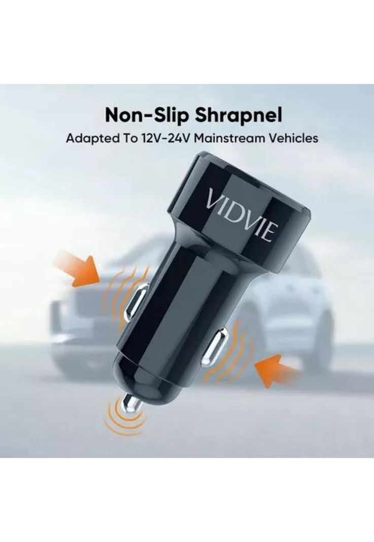 Cargador carro Vidvie PD 20W inteligente para iPhone negro-2