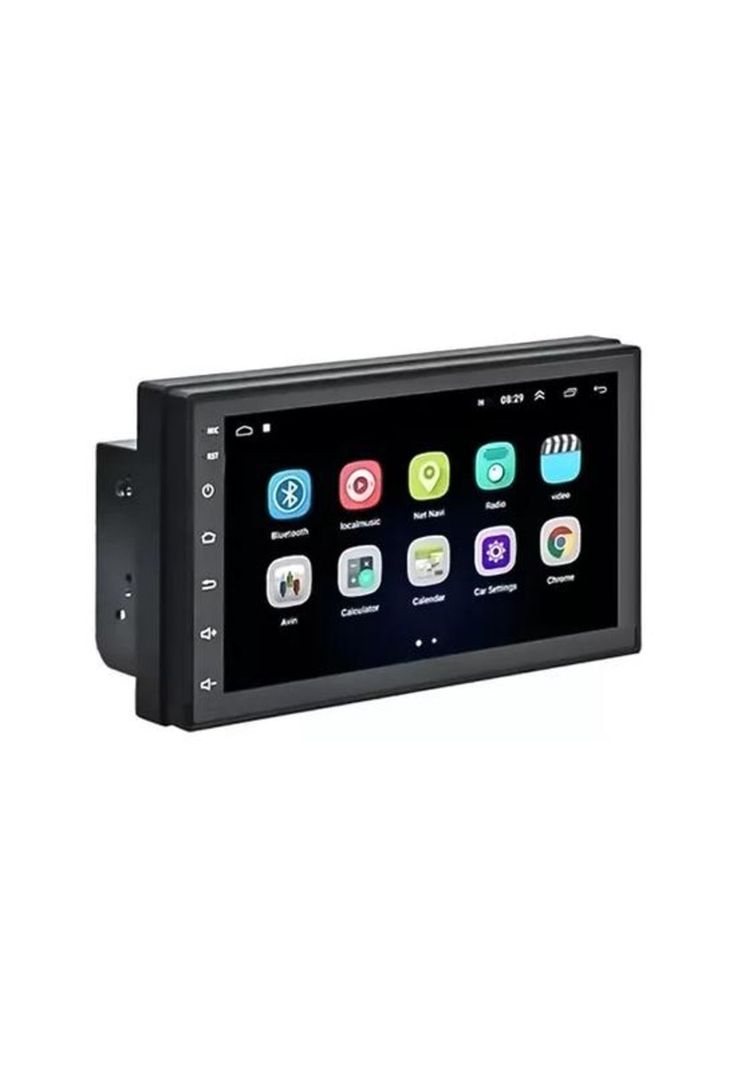 Radio auto 2 Din Android 9" con GPS y Wifi, control de volante, color negro-1