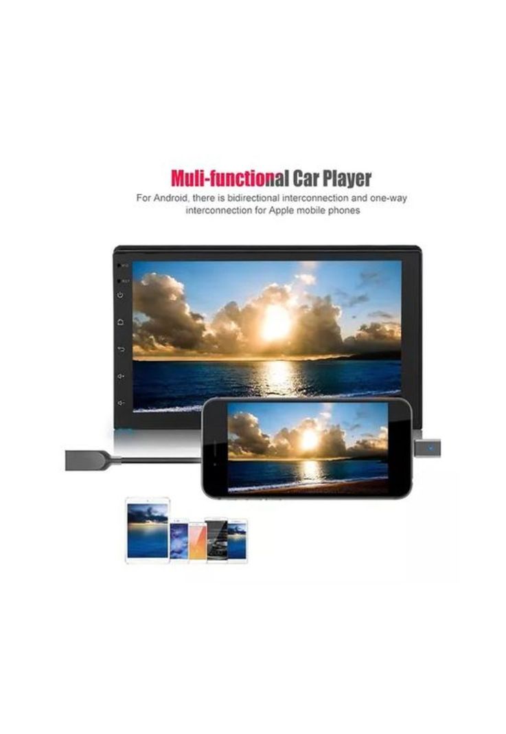 Radio auto 2 Din Android 9" con GPS y Wifi, control de volante, color negro-6