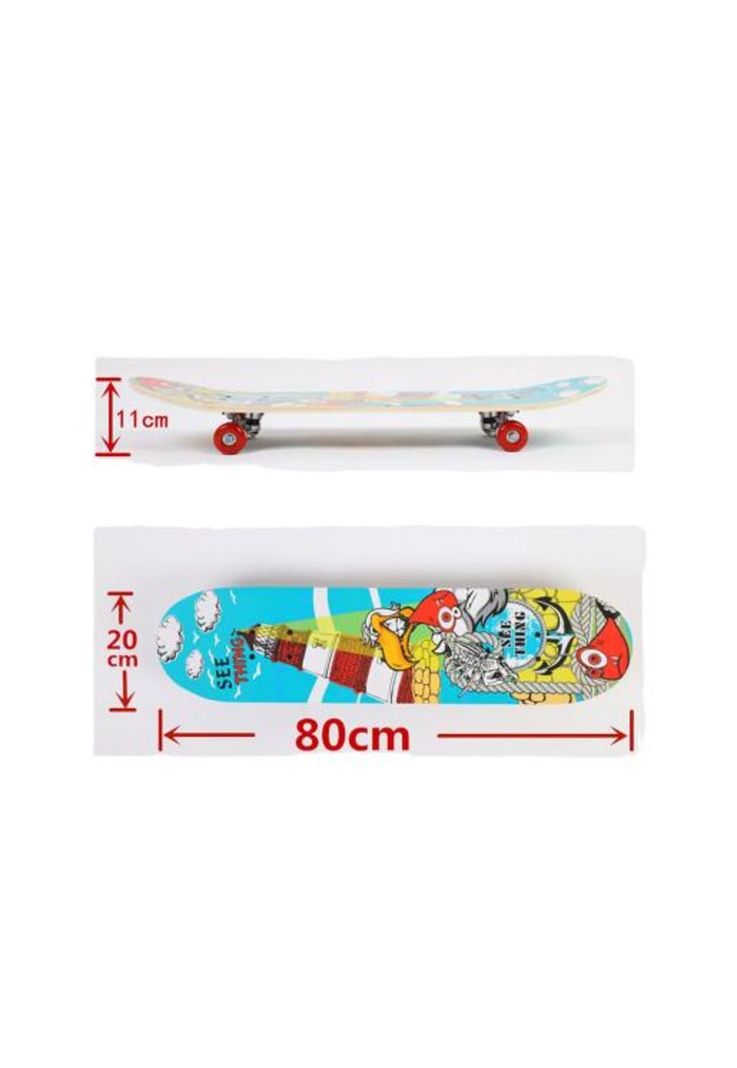 Tabla skate madera mono 7 láminas 32'', negro-1