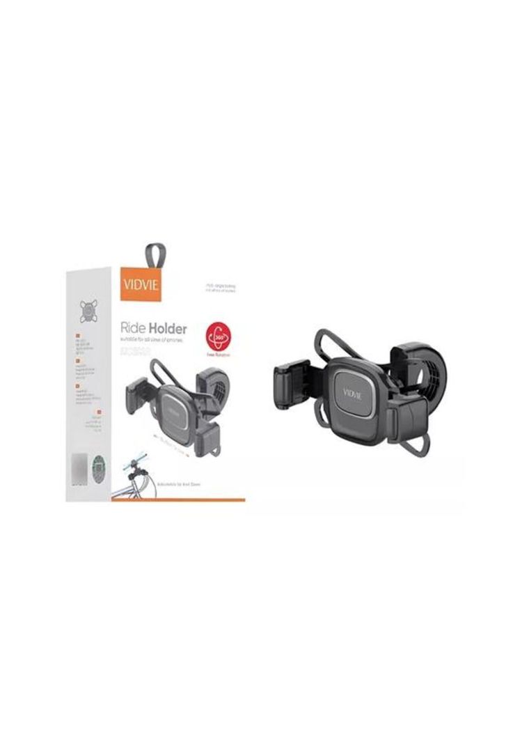 Soporte de celular para bicicleta y moto, ajustable, firme, color negro-2