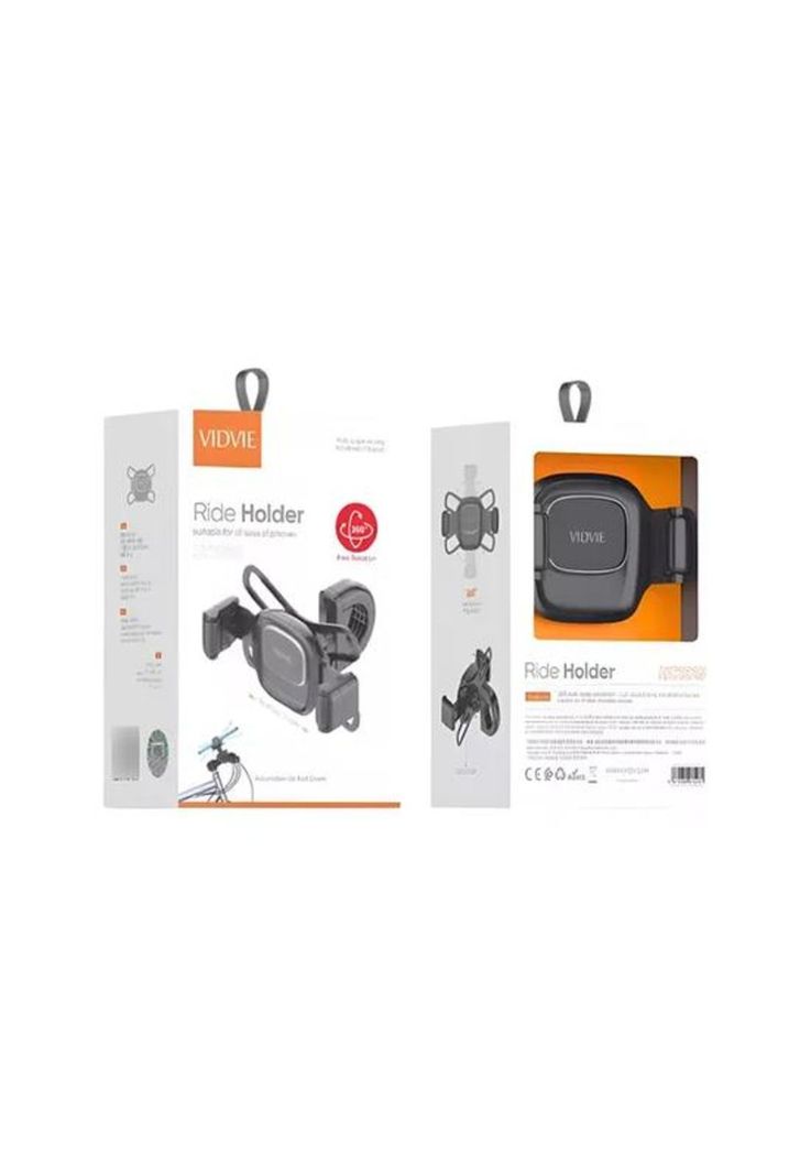 Soporte de celular para bicicleta y moto, ajustable, firme, color negro-4