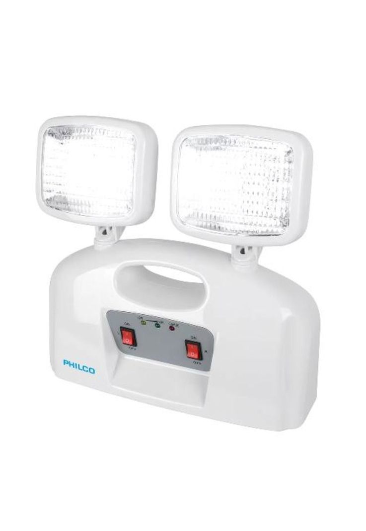 Lámpara de emergencia LED, 2 focos Philco certificado, blanco-1