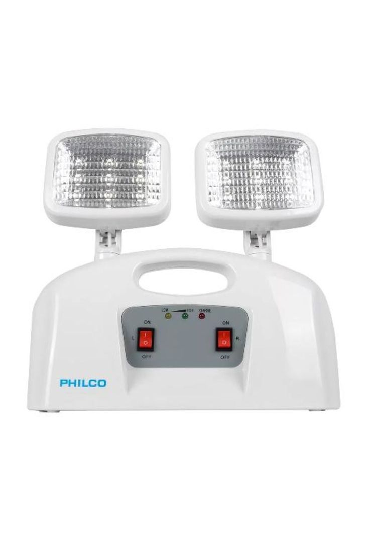 Lámpara de emergencia LED, 2 focos Philco certificado, blanco-3