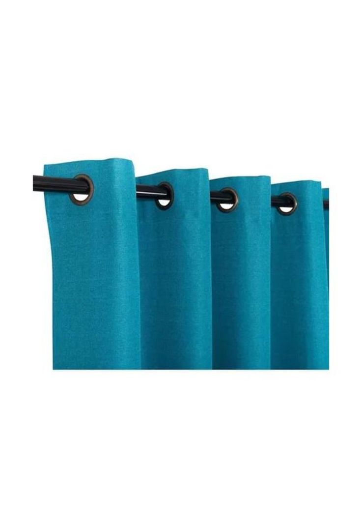 Set cortina blackout térmico 140x220 cm, color turquesa-0