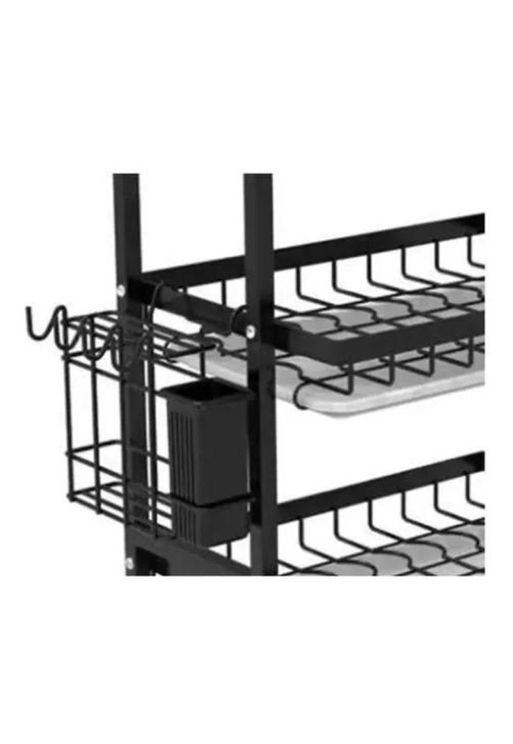 Secador Escurridor de Loza - Platos, 3 Niveles, Organizador O2, Color Negro-1