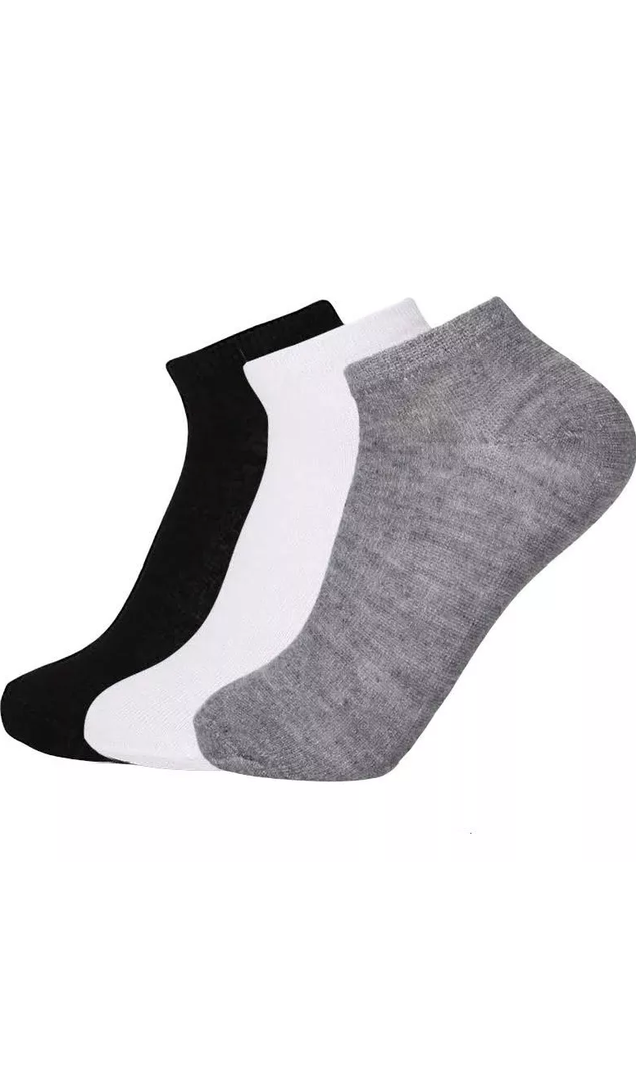Pack de 12 pares de calcetines de bambú deportivos tobilleras, hombre, multicolor, talla 39-44-0