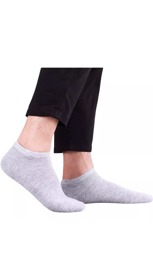 Pack de 12 pares de calcetines de bambú deportivos tobilleras, hombre, multicolor, talla 39-44-3