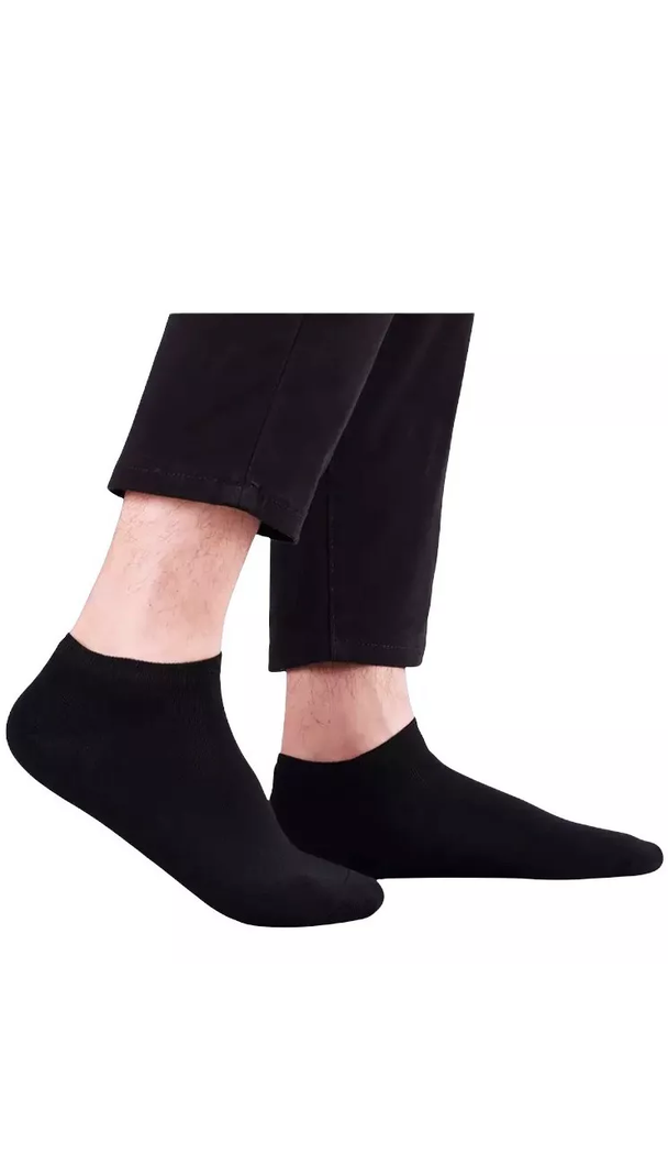Pack de 12 pares de calcetines de bambú deportivos tobilleras, hombre, multicolor, talla 39-44-1