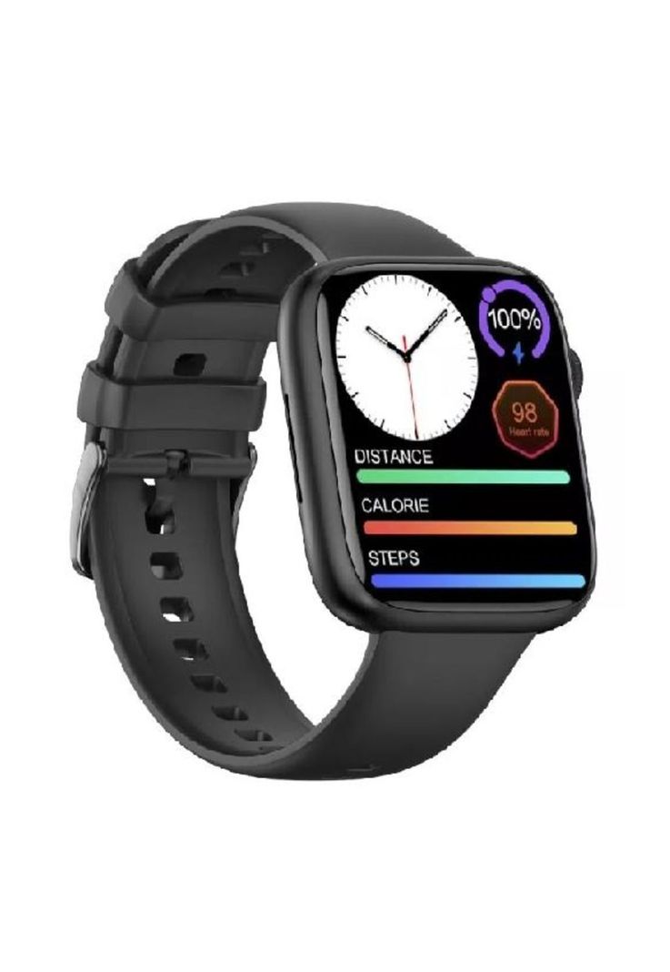 Smartwatch reloj inteligente bluetooth llamadas color negro-1