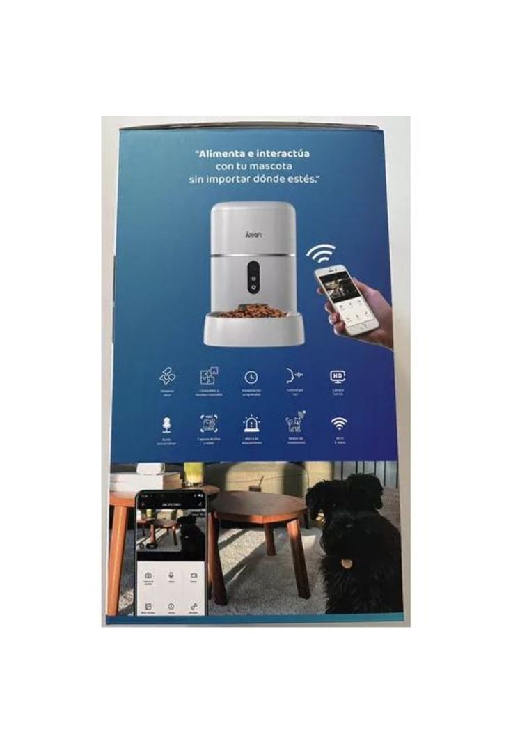 Dispensador Automático de Comida para Mascotas - Wifi, Cámara + Voz-4