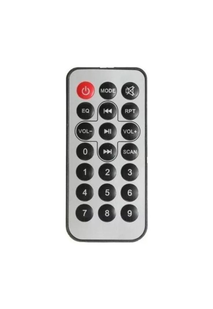 Radio auto 1 Din Bluetooth USB MP3 MicroSD Aux FM, color negro-3