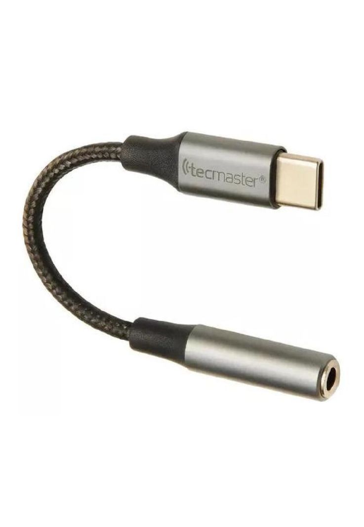 Adaptador de audífono tipo C a audio jack 3.5mm Tecmaster gris-5