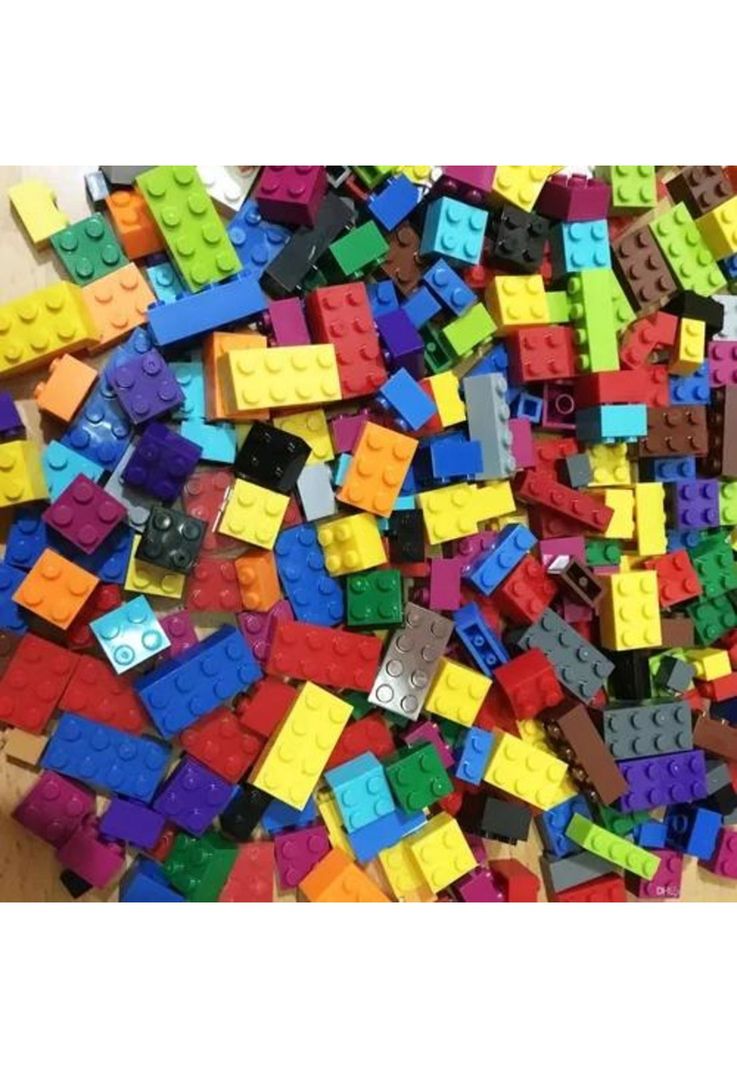 Bloques tipo leg de 1000 piezas de construcción azul-4
