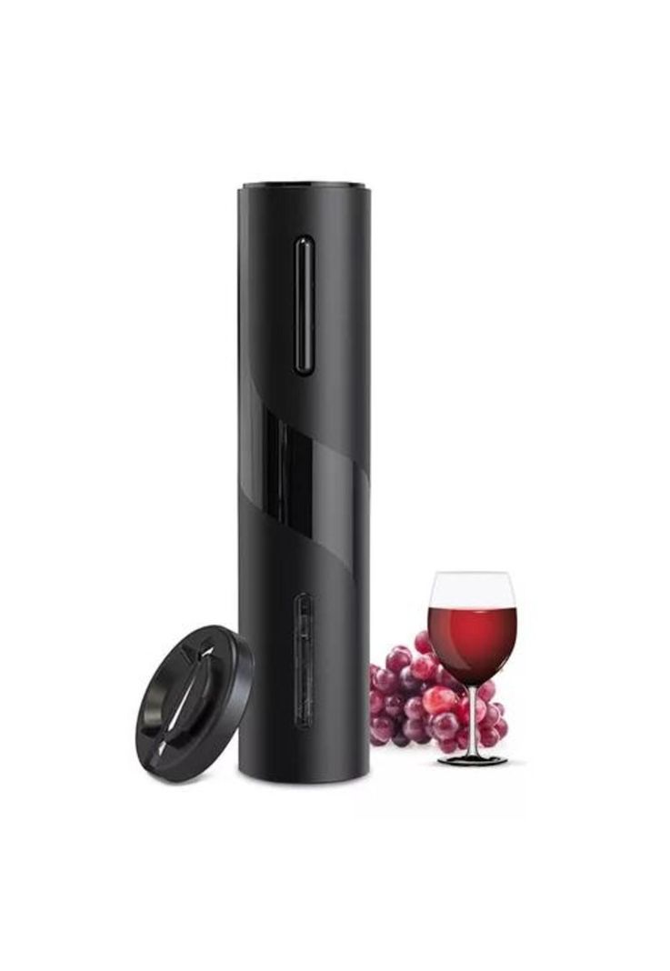 Descorchador de vino eléctrico negro-0