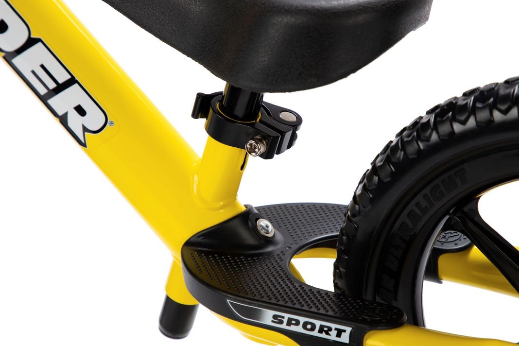 Bicicleta de balance STRIDER 12 SPORT amarilla para niños-2