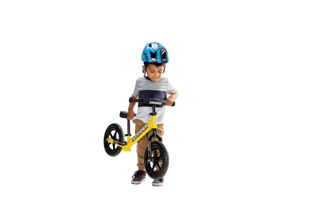 Bicicleta de balance STRIDER 12 SPORT amarilla para niños-3