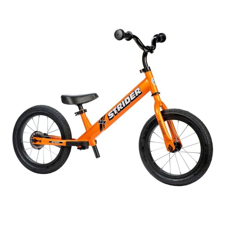 Bicicleta Balance Strider 14X Classic Naranja para niños.-0