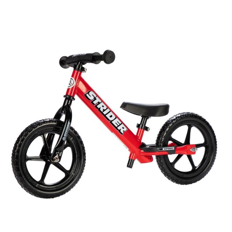 Bicicleta de balance STRIDER 12 SPORT roja para niños-0